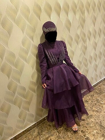 Diğer Mor düğün nişan elbisesi abiye