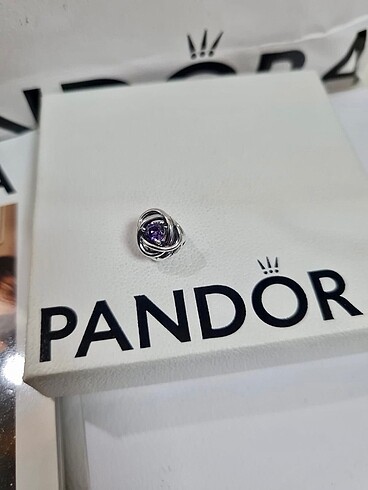 Pandora Mor Sonsuzluk Sarmalı Charm
