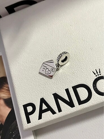 Beden gri Renk Pandora Menekşe Zarf Charm