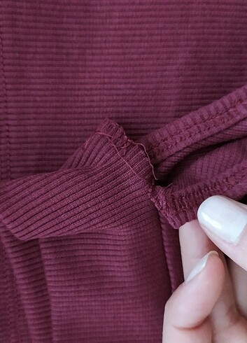 s Beden Bordo Elbise