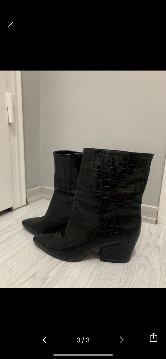 Siyah Yılan Desenli bot - Görsel 3