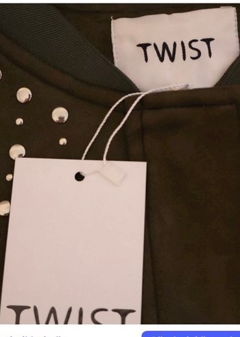 Haki süet zımbalı ceket - Görsel 3