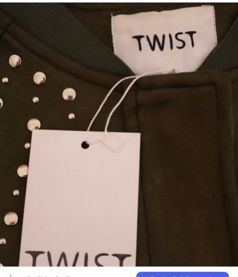 Haki süet zımbalı ceket - Görsel 3