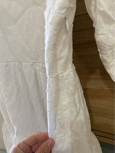 LC Waikiki Beyaz fistolu mini elbise