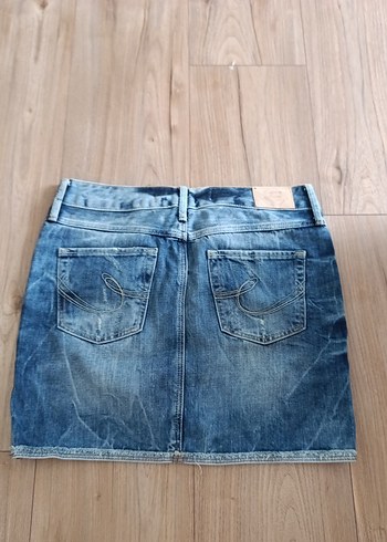 Colin's Fermuarlı Mavi Denim Mini Etek