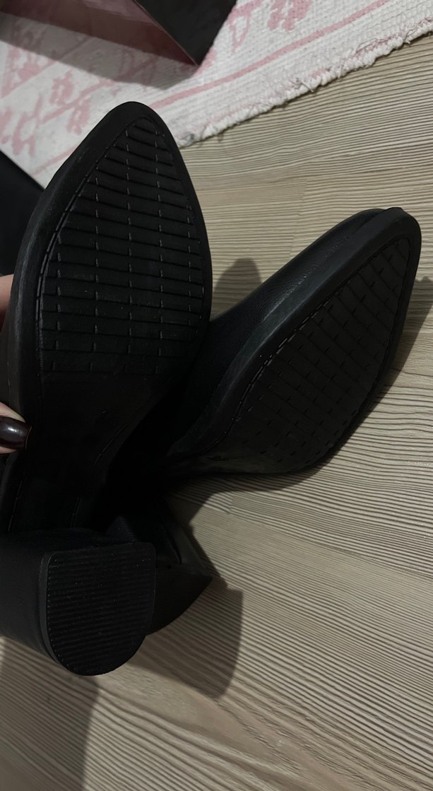 Siyah Kadın Dizüstü Topuklu Bot - Görsel 3