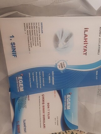 Aöf ilahiyat 1.dönem kitabı ve çıkmış sorular kitabı