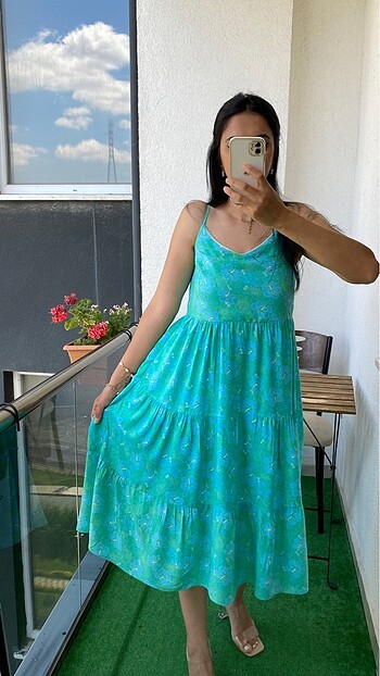 Zara Zara askılı Elbıse