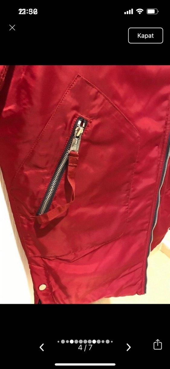 Fermuarlı midi kadın mont - Görsel 2