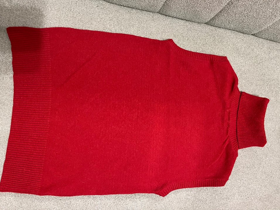 Koyu kırmızı Bohem Kadın Triko - Görsel 3