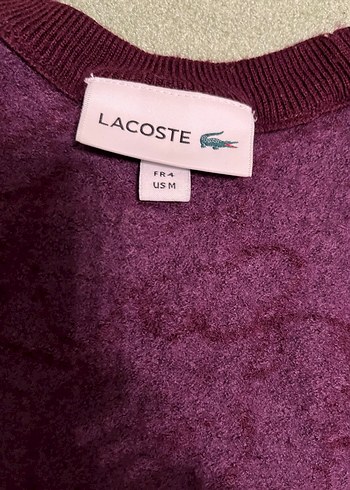 Lacoste mürdüm kazak - Görsel 5