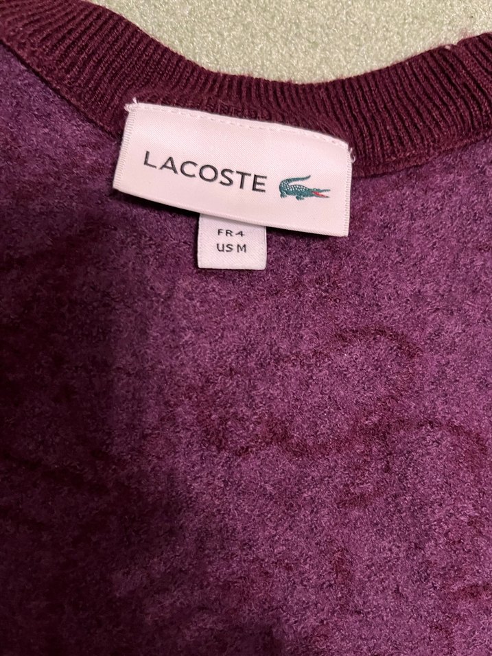 Lacoste mürdüm kazak - Görsel 5