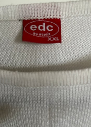 Çizgili Beyaz ve lacivert triko - Görsel 4