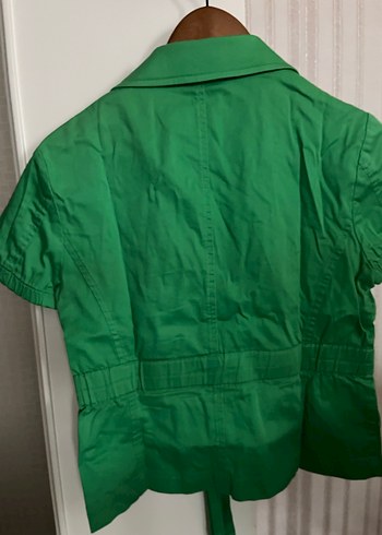 Düğmeli Yeşil Kadın Ceket - Görsel 2