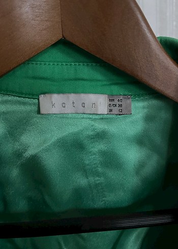 Düğmeli Yeşil Kadın Ceket - Görsel 4