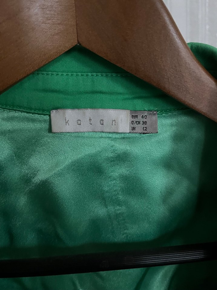 Düğmeli Yeşil  Kadın Ceket - Görsel 4