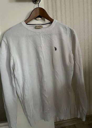 U.S. Polo Assn. Beyaz Pamuklu Triko - Görsel 2