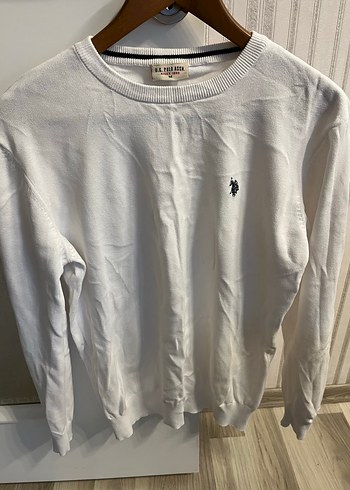 U.S. Polo Assn. Beyaz Pamuklu Triko - Görsel 5