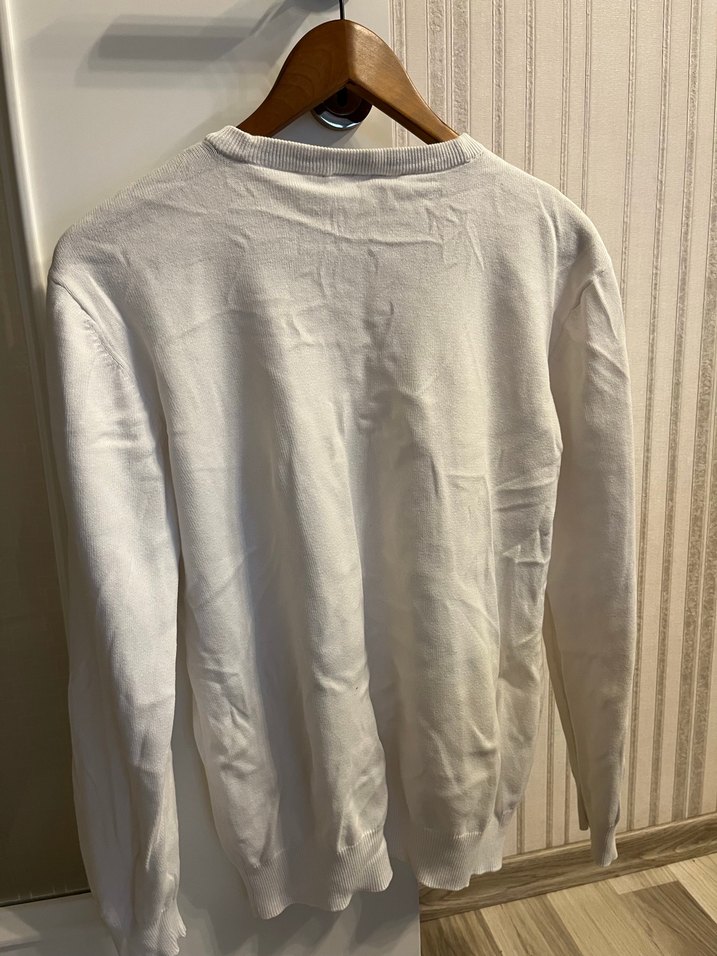 U.S. Polo Assn. Beyaz Pamuklu Triko - Görsel 3