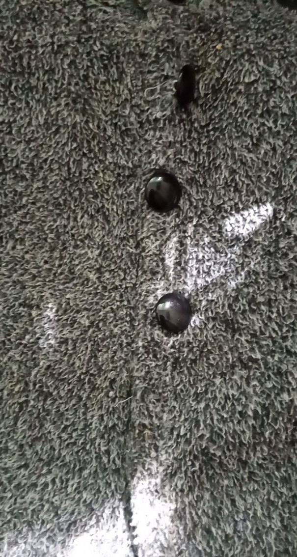 Gri Yün Erkek Çocuk Düğmeli Kaban - Görsel 2