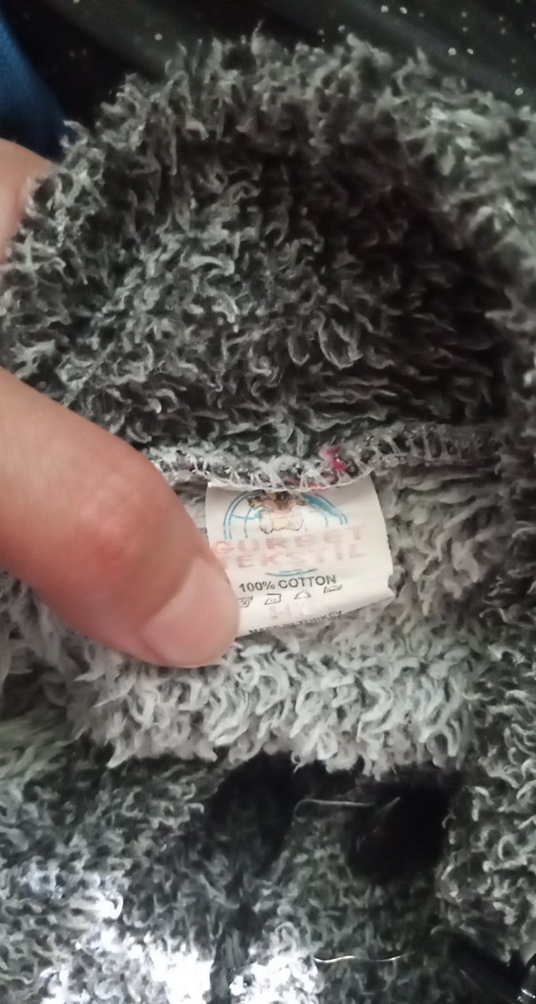 Gri Yün Erkek Çocuk Düğmeli Kaban - Görsel 3