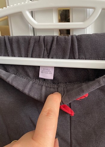 Gri Erkek Çocuk Eşofman Altı Velcro Detaylı - Görsel 2