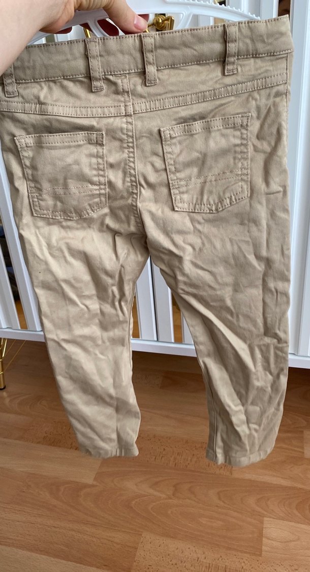 Bej Pamuklu Erkek Bebek Pantolonu - Görsel 3