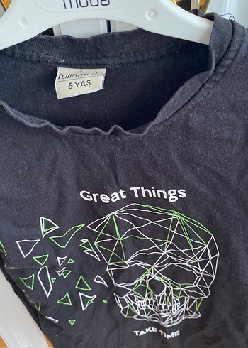 Rock Punk Siyah Baskılı Erkek Tişört - Görsel 2