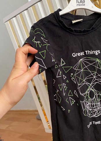 Rock Punk Siyah Baskılı Erkek Tişört - Görsel 4