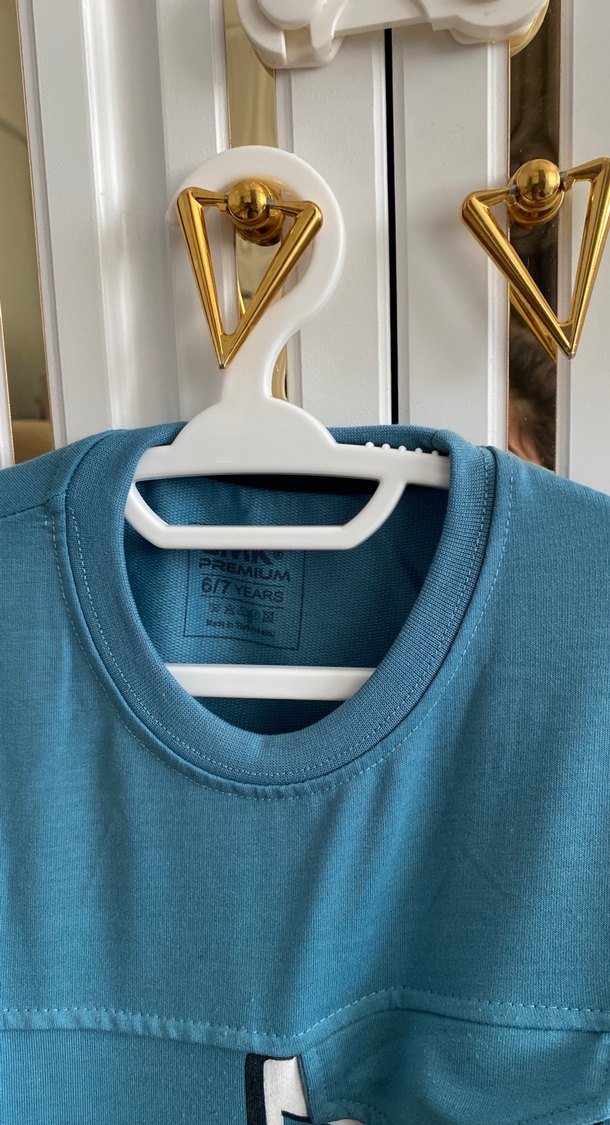 Erkek Çocuk Mavi Baskılı Sweatshirt - Görsel 2