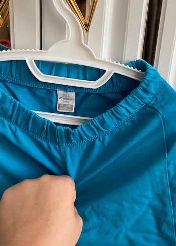 Erkek Mavi Rahat Kesim Şort - Görsel 3