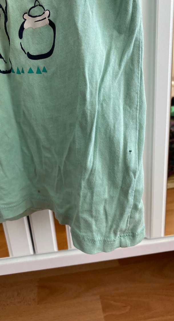 Baskılı Yeşil Kız Çocuk Tişörtü - Görsel 2