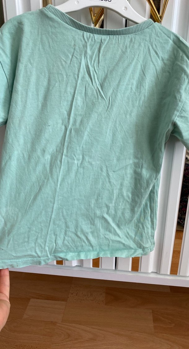 Baskılı Yeşil Kız Çocuk Tişörtü - Görsel 4