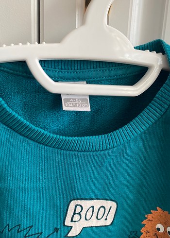 Erkek Çocuk Turkuaz Baskılı Sweatshirt - Görsel 2