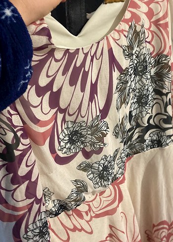 Bohem Tarz Uzun Desenli Kadın Elbise - Görsel 7