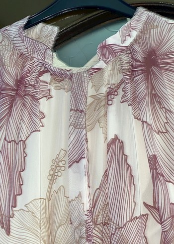 Bej Bohem Uzun Kollu Kadın Elbise - Görsel 3