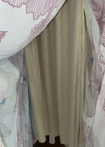 Bej Bohem Uzun Kollu Kadın Elbise - Görsel 6