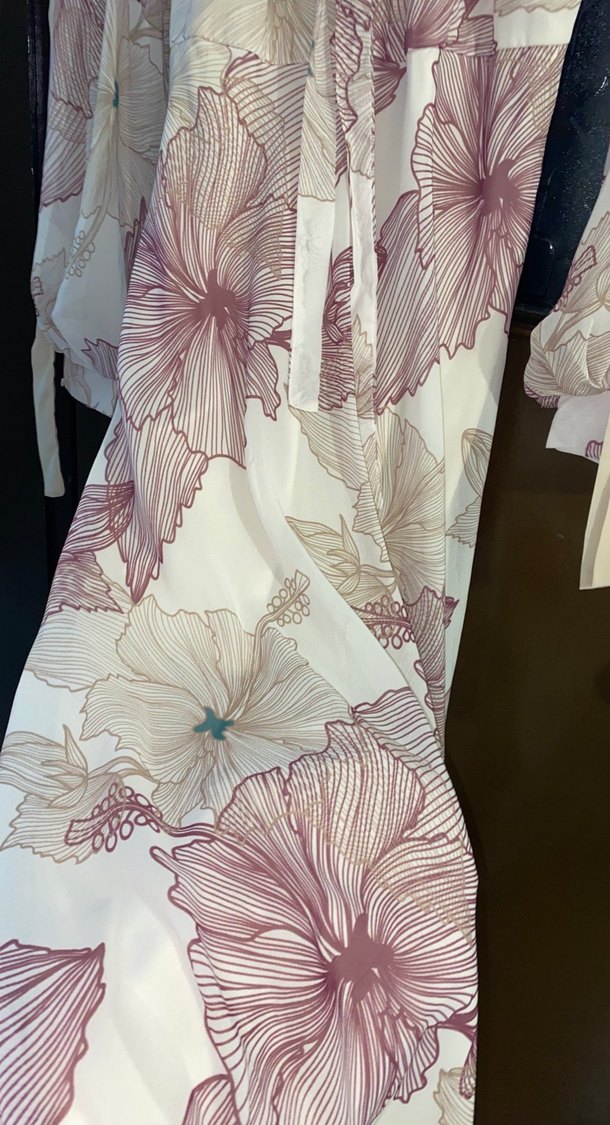 Bej Bohem Uzun Kollu Kadın Elbise - Görsel 2