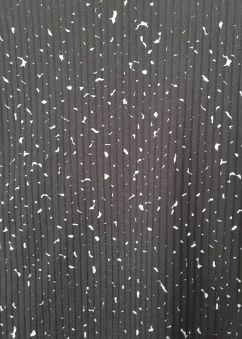 Siyah Yüksek Yakalı Örgü Kadın Kazak - Görsel 2