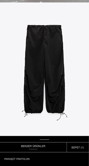Zara Meşhur paraşüt pantolon