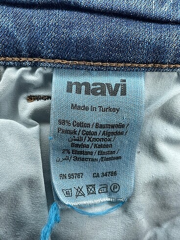 xs Beden mavi Renk Mavi Jeans Mini Etek %70 İndirimli.