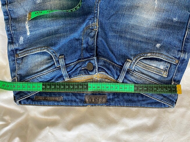 34 Beden mavi Renk Guess kot pantolon (orjinal) - 25 beden