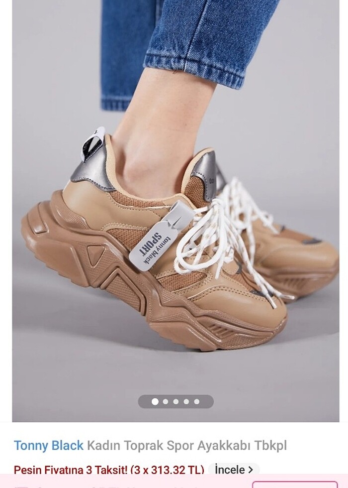Tony Black Spor Ayakkabı  - Görsel 5