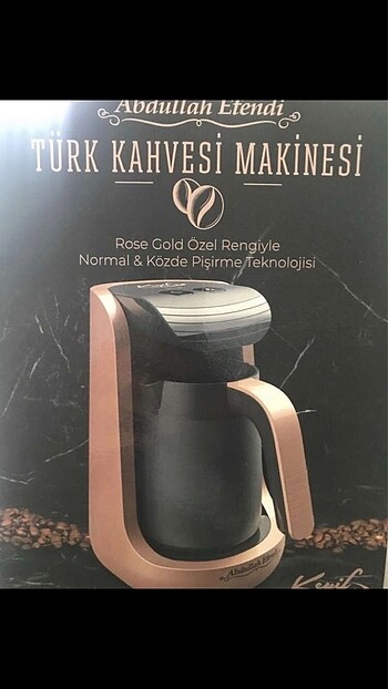 Kahve makinası ve tencere seti