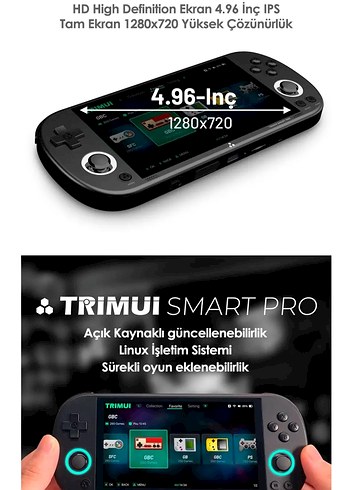 Trimui Smart Pro El Oyun Konsolu (128 GB Depolama) - Görsel 4