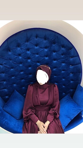 Bordo abiye uzun