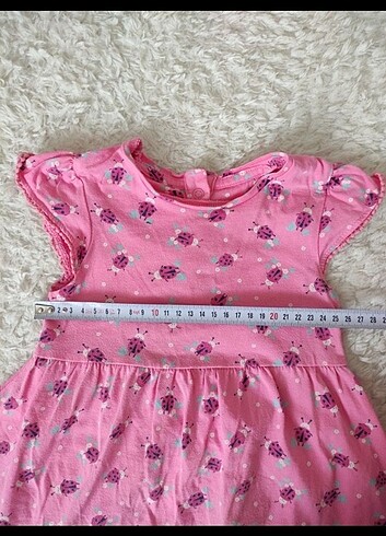 12-18 Ay Beden Mothercare Uğur Böcekli Pembe elbise