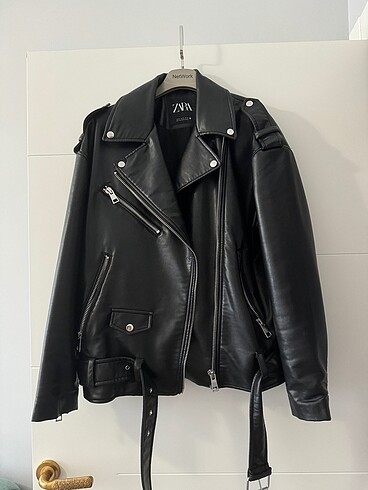 Oversize deri ceket