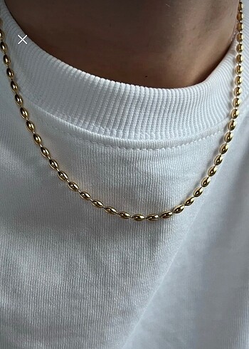 316L Çelik Gold Vintage Kolye