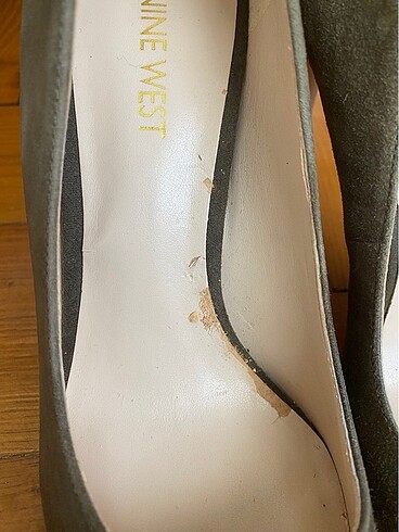 37 Beden haki Renk Nine West Süet Stiletto Ayakkabı